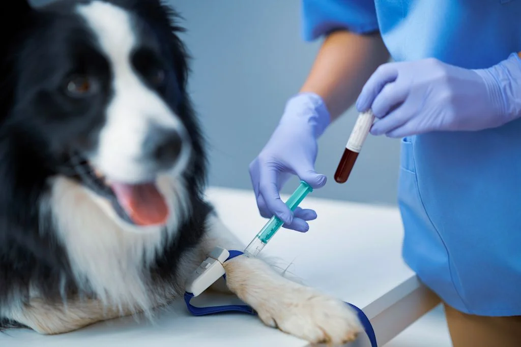 Prelievo del sangue nel cane